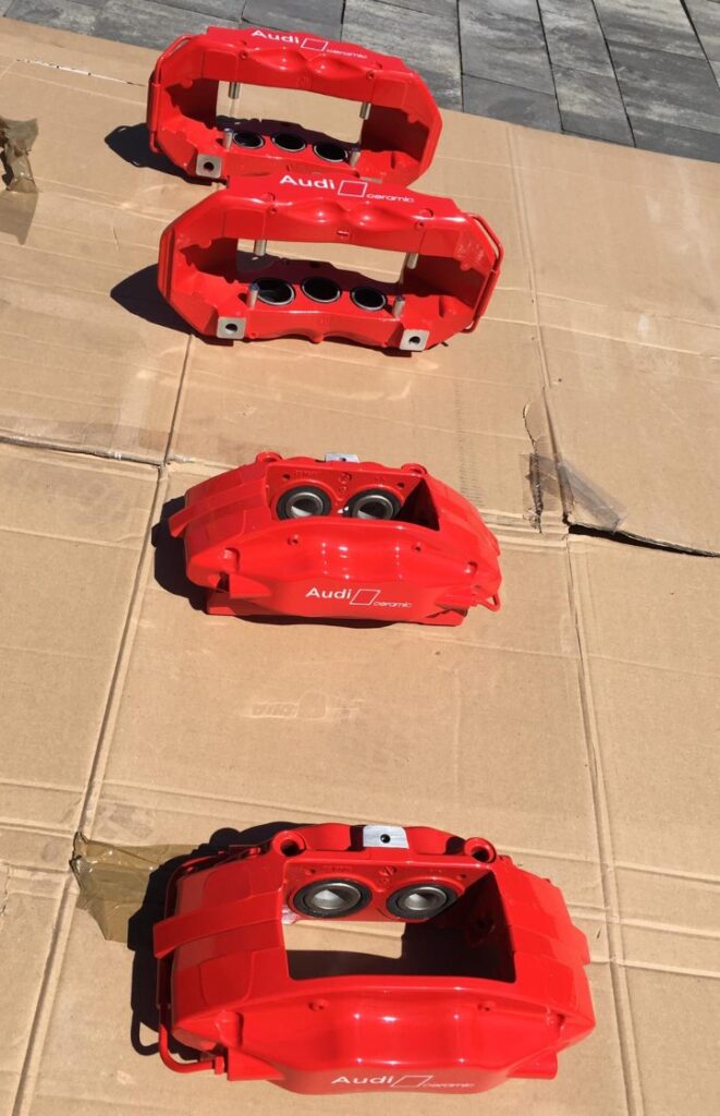 Audi R8 service and renovation brake calipers – Matts Performance